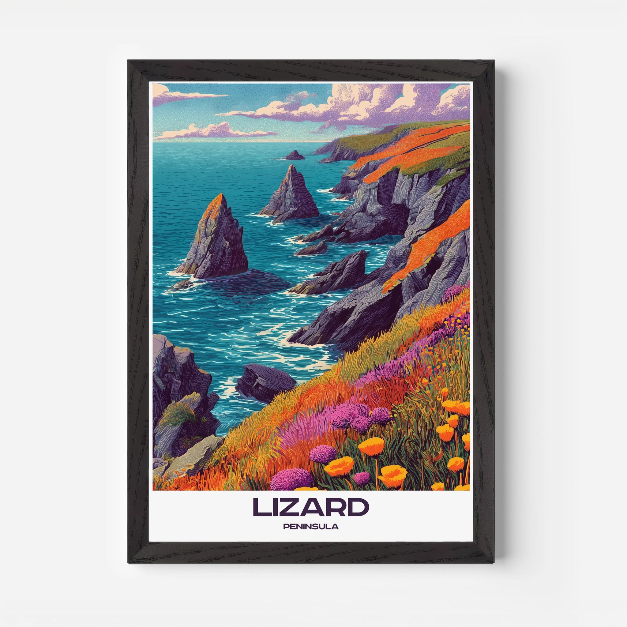 Lizard Peninsula Cornwall England Europe Travel Poster - Postered