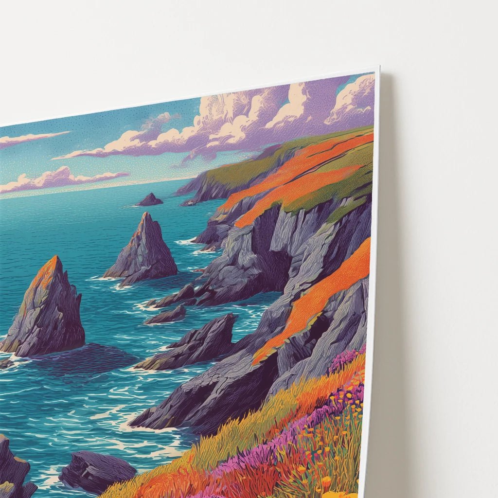 Lizard Peninsula Cornwall England Europe Travel Poster - Postered