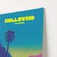 Los Angeles USA Hollywood Hills Travel Poster - Postered