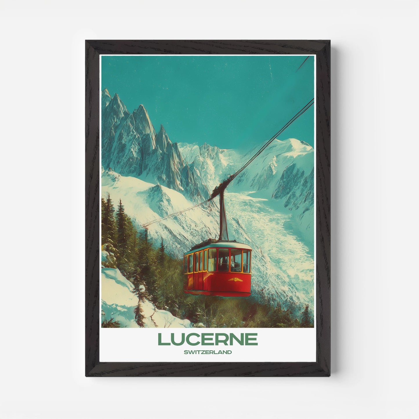 Lucerne Switzerland Europe Travel Poster - Postered