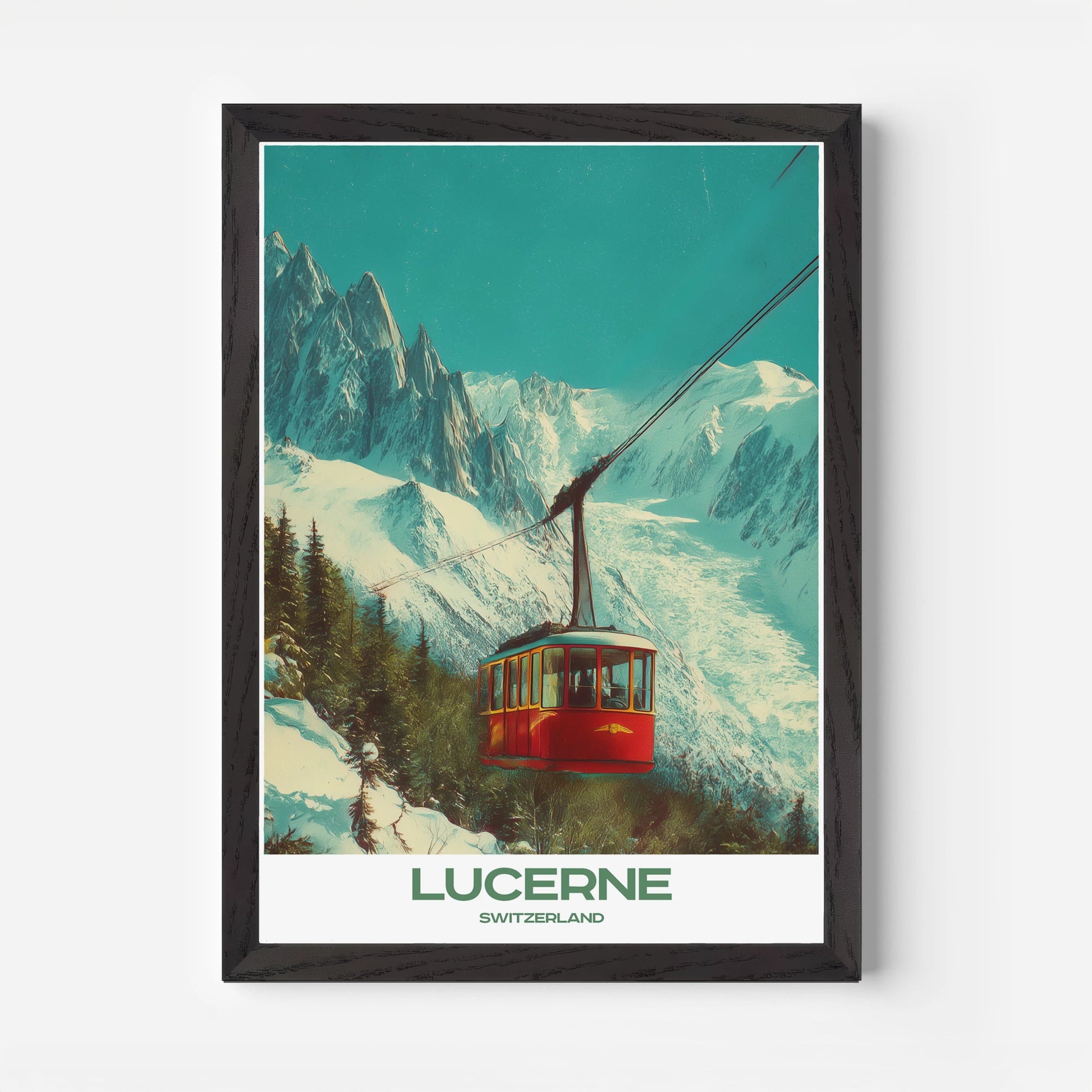 Lucerne Switzerland Europe Travel Poster - Postered