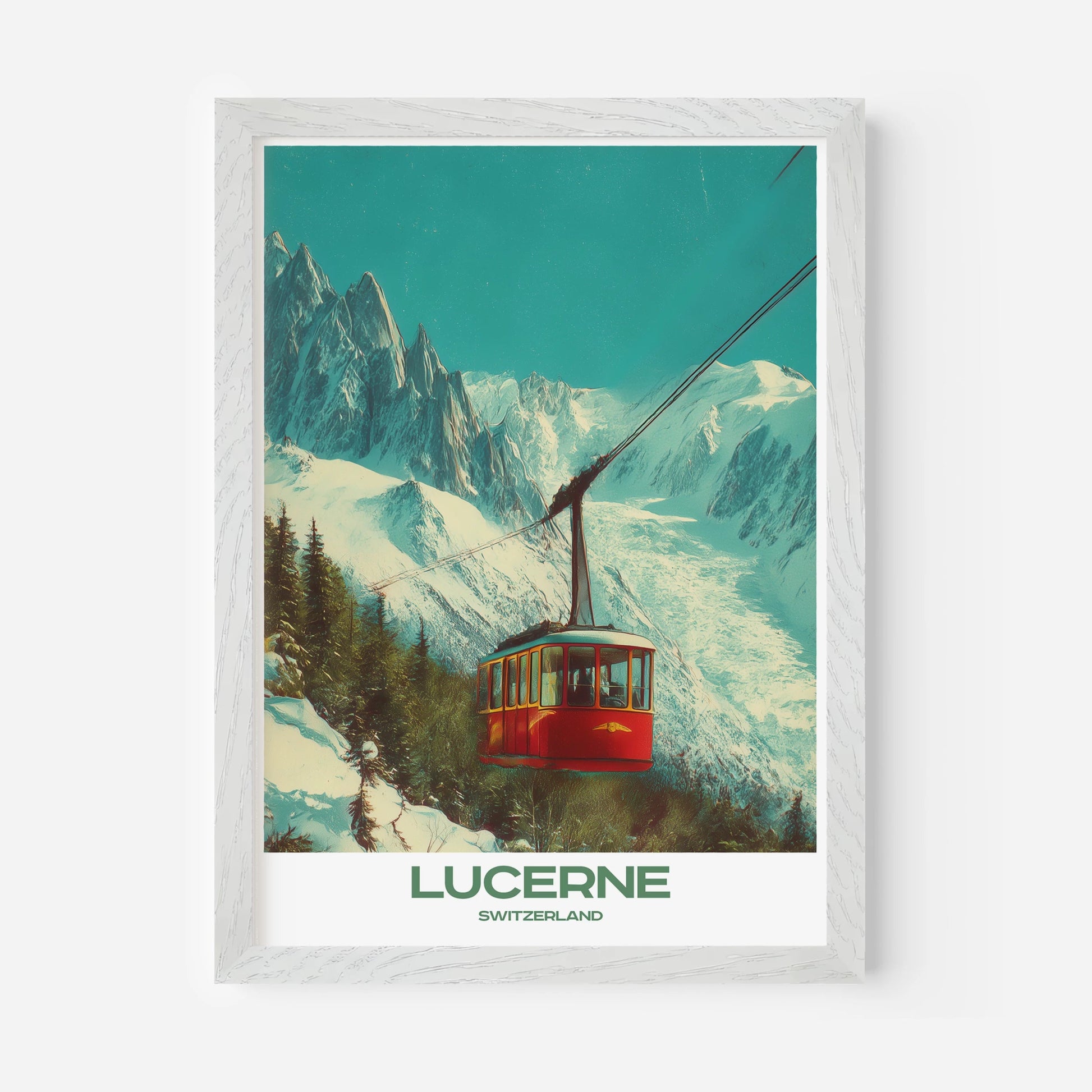 Lucerne Switzerland Europe Travel Poster - Postered
