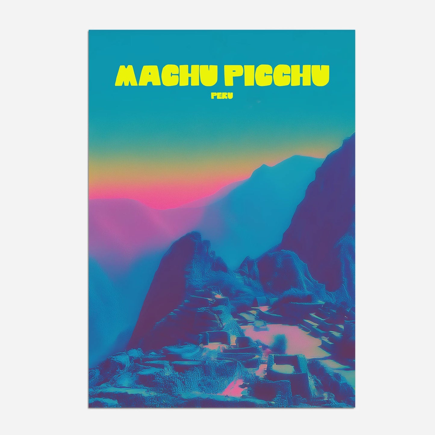 Machu Picchu Peru Travel Poster - Postered