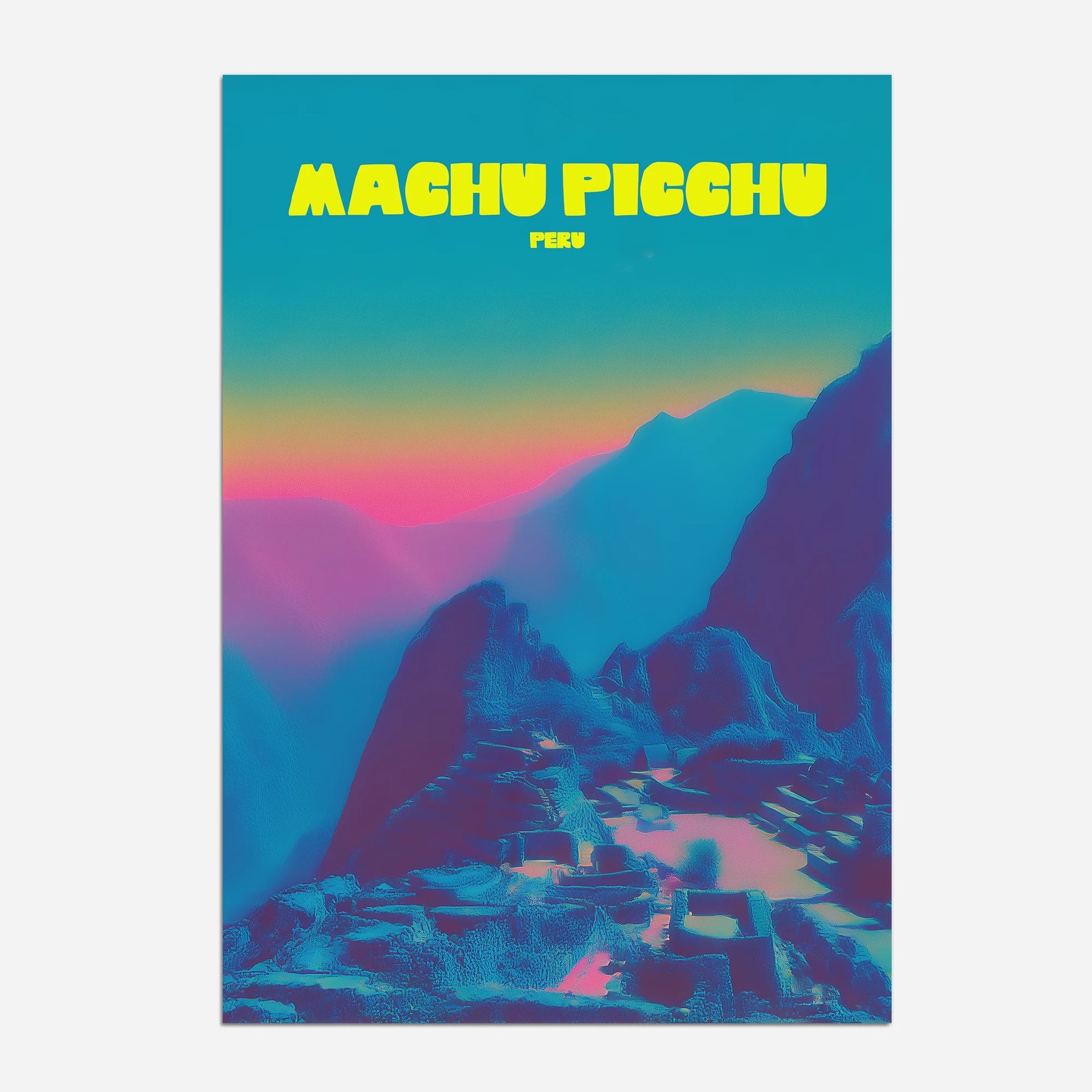 Machu Picchu Peru Travel Poster - Postered