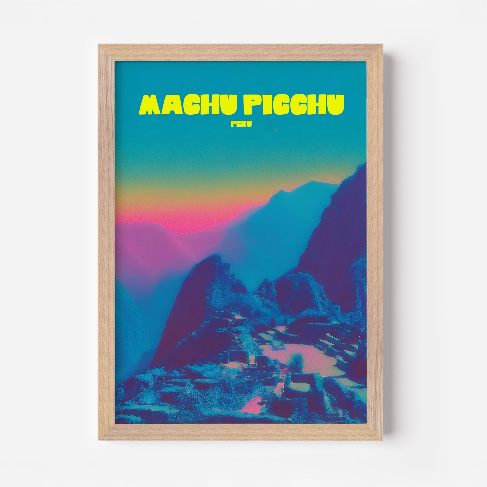 Machu Picchu Peru Travel Poster - Postered