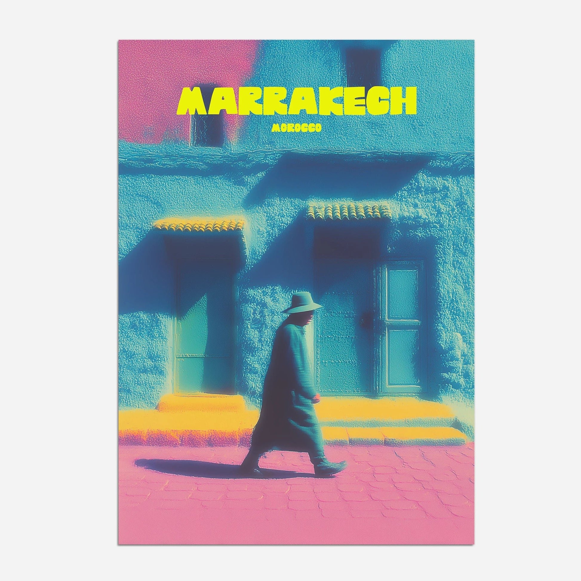 Marrakech City Morocco Africa Travel Poster - Postered