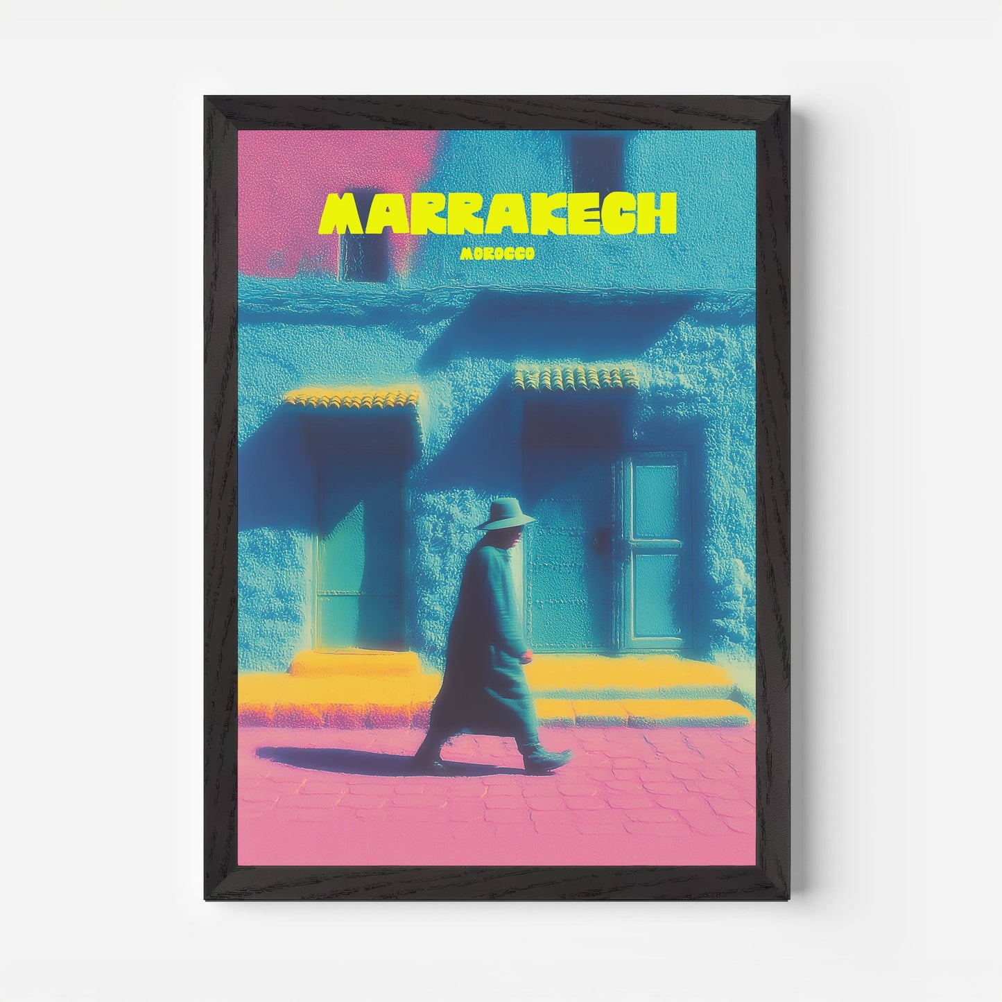 Marrakech City Morocco Africa Travel Poster - Postered