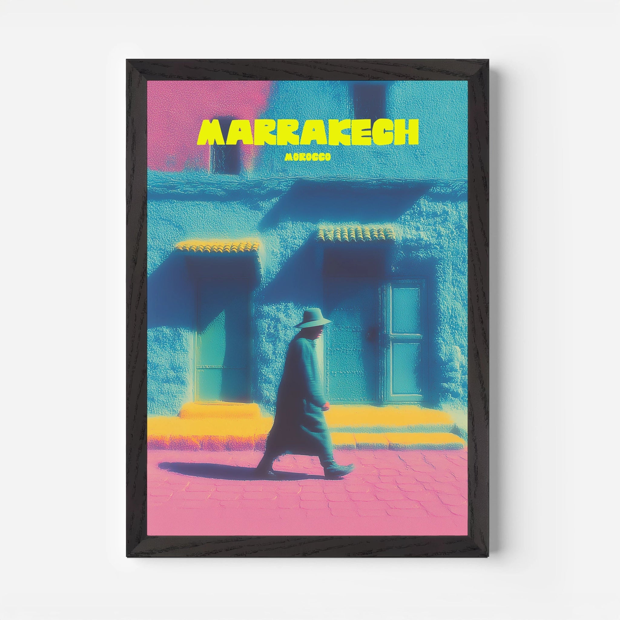 Marrakech City Morocco Africa Travel Poster - Postered