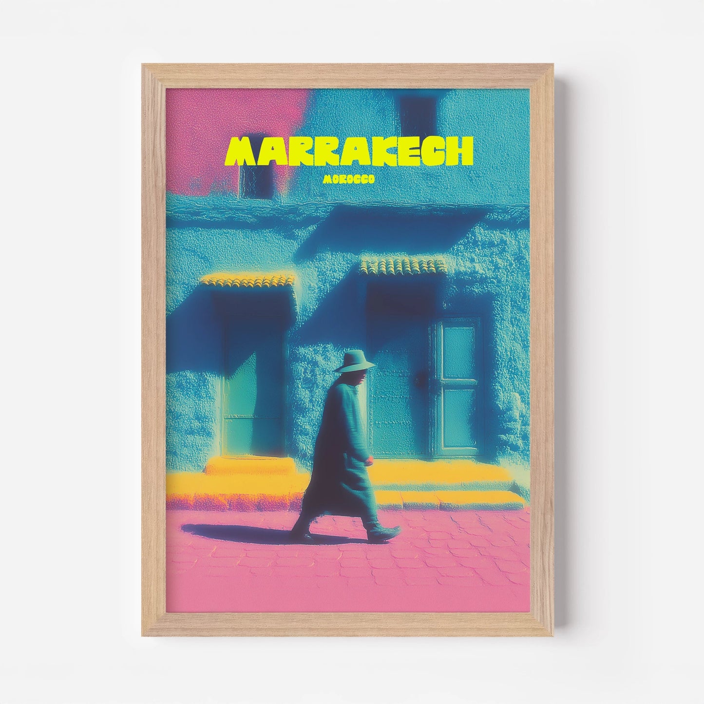 Marrakech City Morocco Africa Travel Poster - Postered