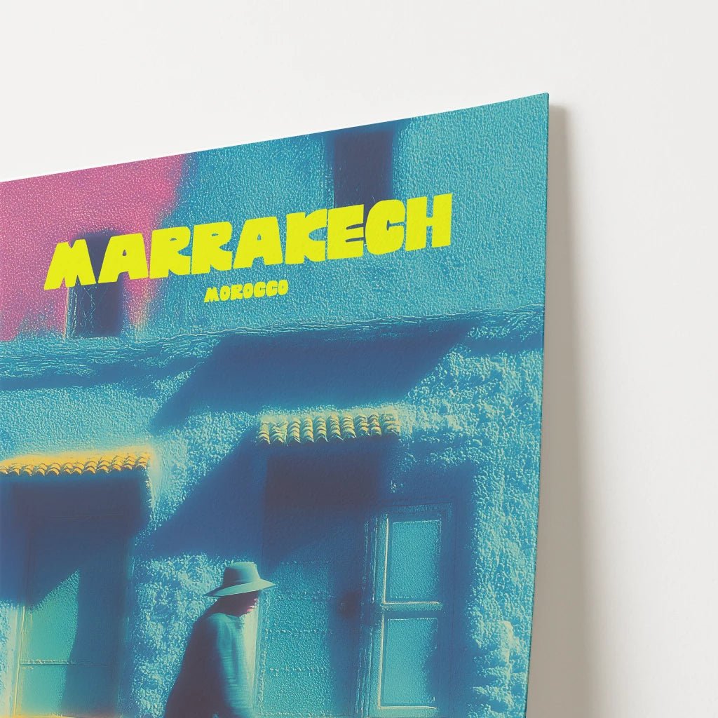 Marrakech City Morocco Africa Travel Poster - Postered