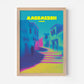 Marrakech Medina Morocco Africa Travel Poster - Postered