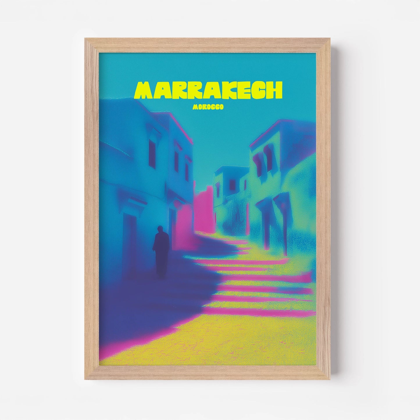 Marrakech Medina Morocco Africa Travel Poster - Postered