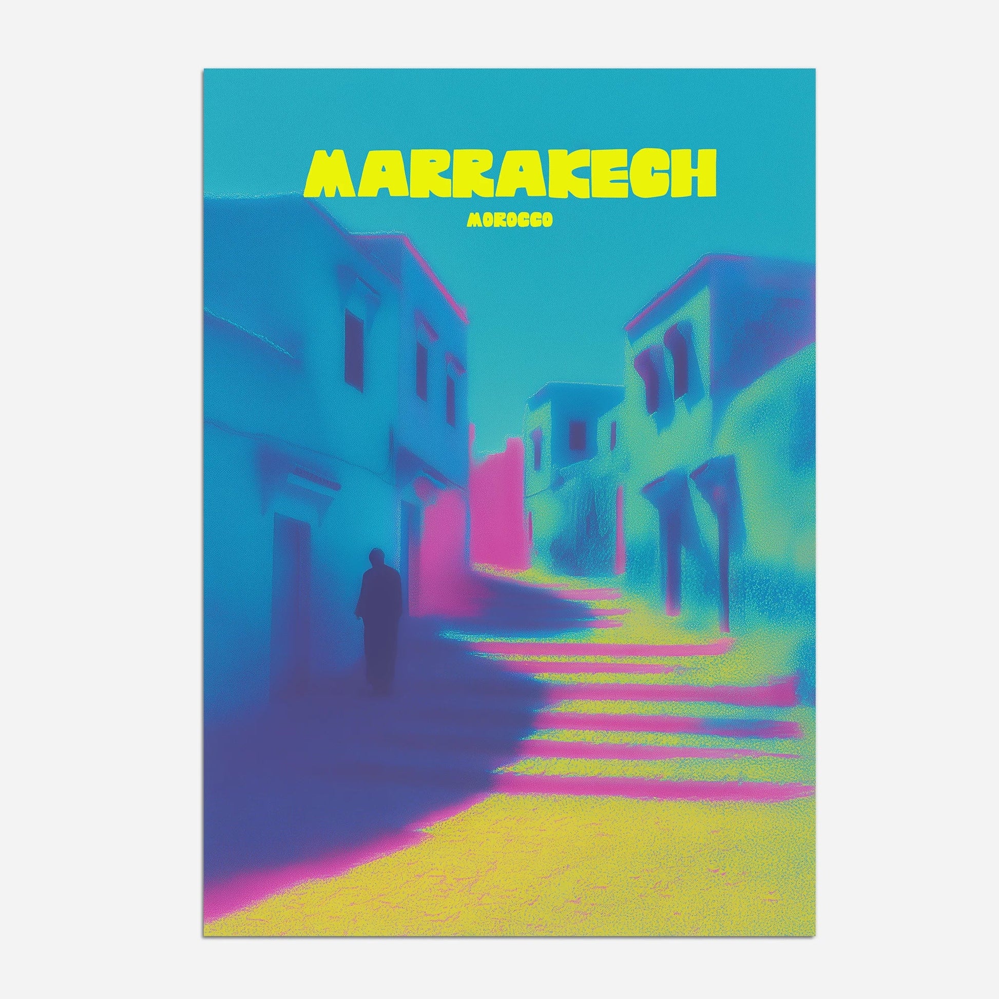 Marrakech Medina Morocco Africa Travel Poster - Postered