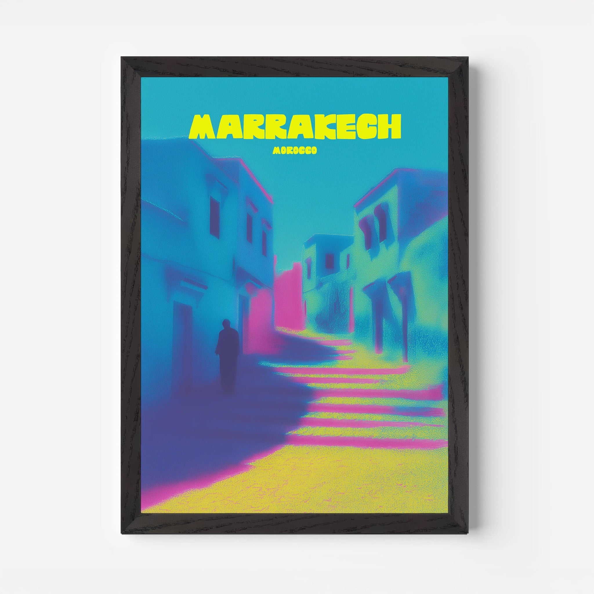 Marrakech Medina Morocco Africa Travel Poster - Postered