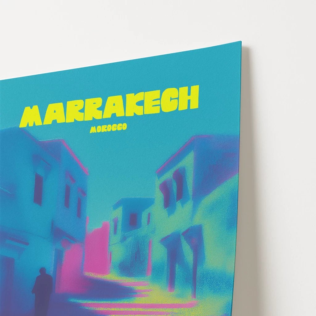 Marrakech Medina Morocco Africa Travel Poster - Postered