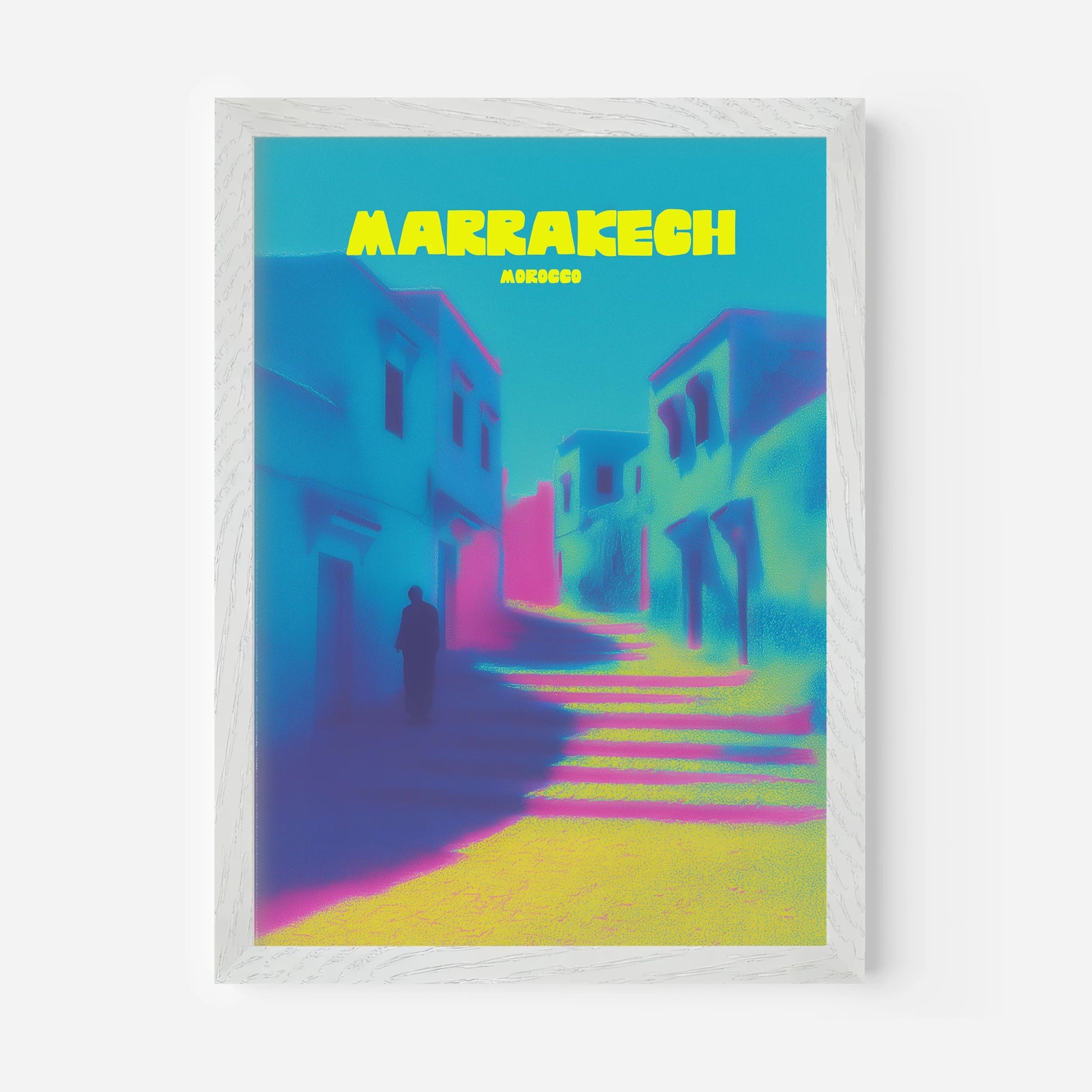 Marrakech Medina Morocco Africa Travel Poster - Postered