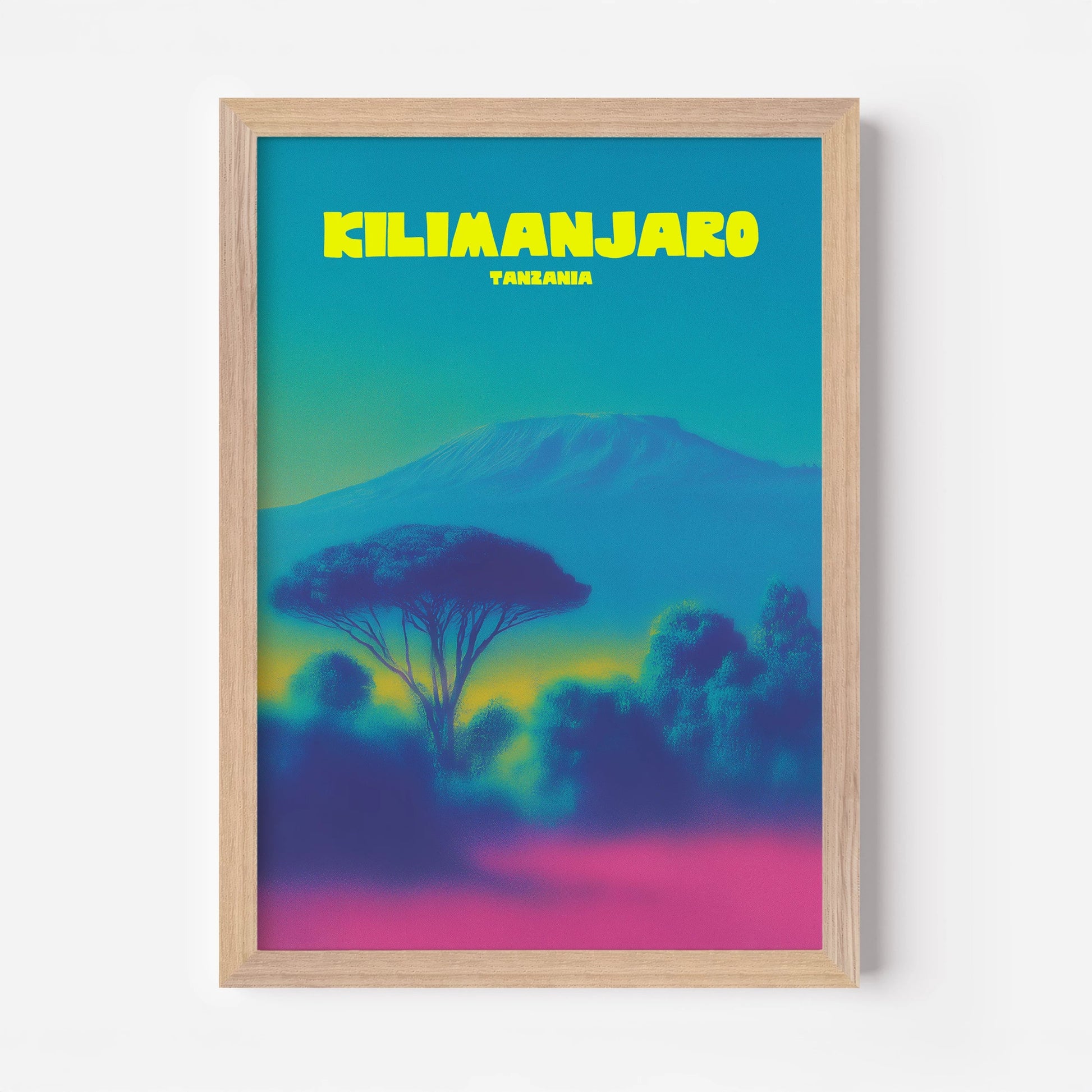 Mount Kilimanjaro Tanzania Africa Travel Poster - Postered