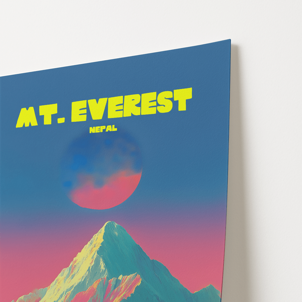 Mt. Everest Nepal Travel Poster - Postered