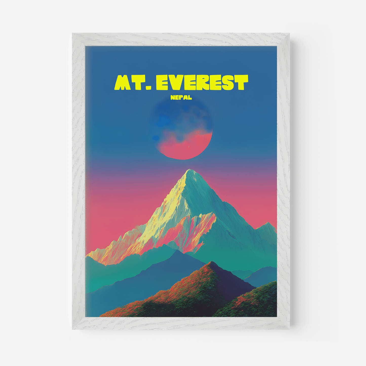 Mt. Everest Nepal Travel Poster - Postered