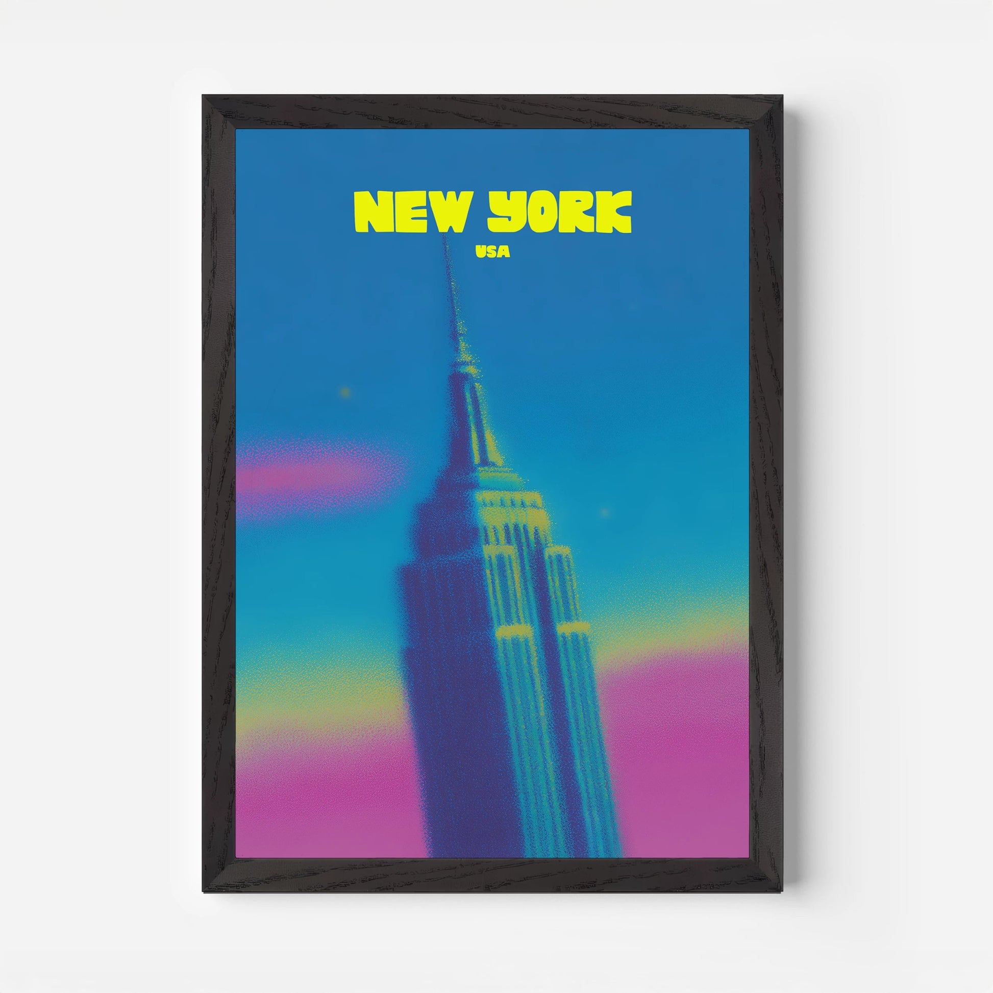 New York USA Empire State Building Travel Poster - Postered