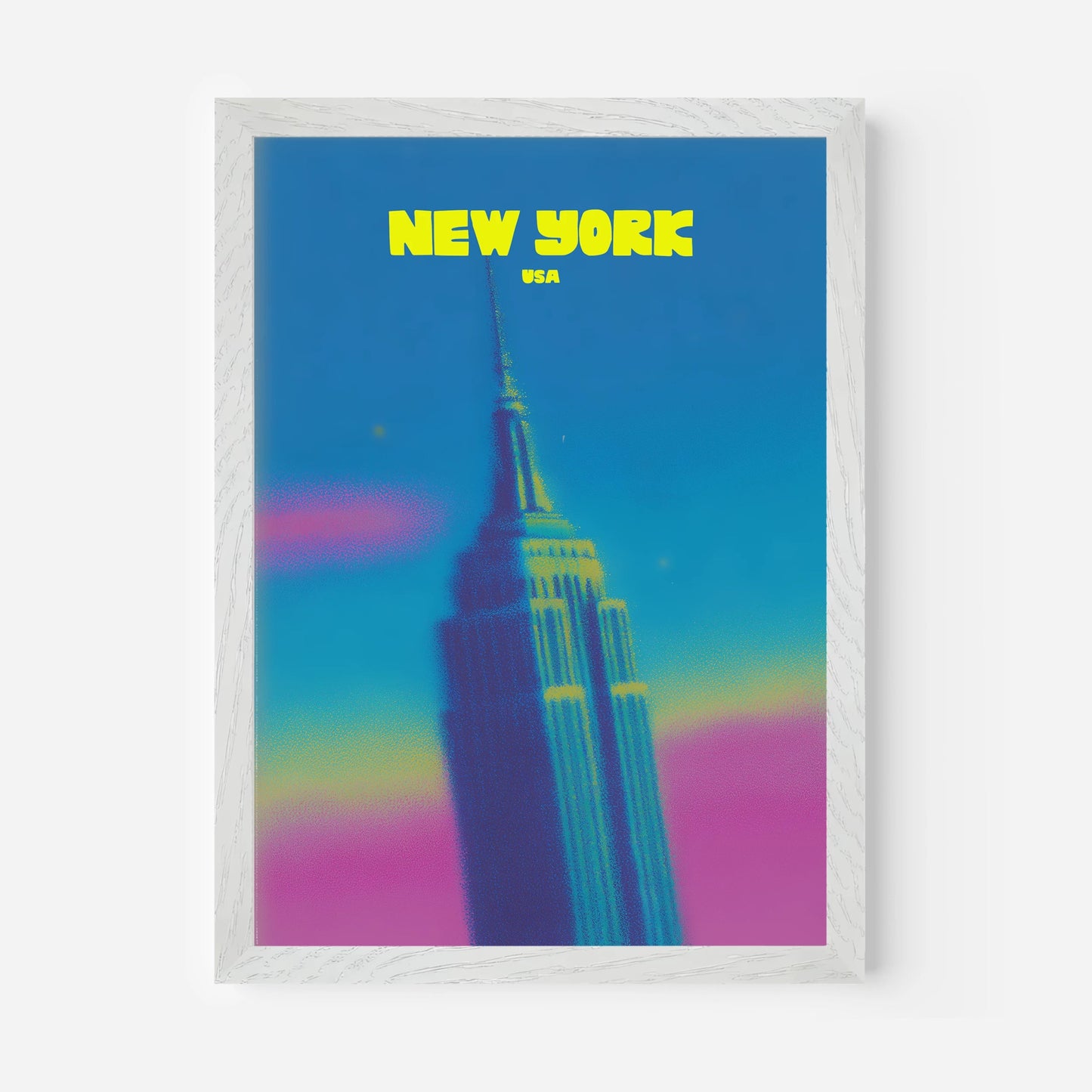 New York USA Empire State Building Travel Poster - Postered