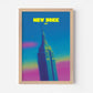 New York USA Empire State Building Travel Poster - Postered