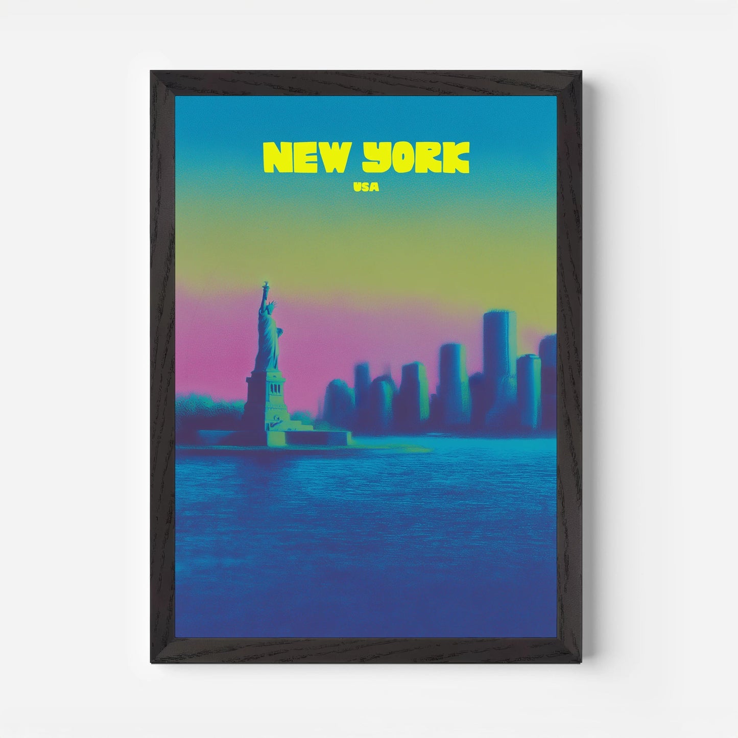 New York USA Statue Of Liberty Travel Poster - Postered