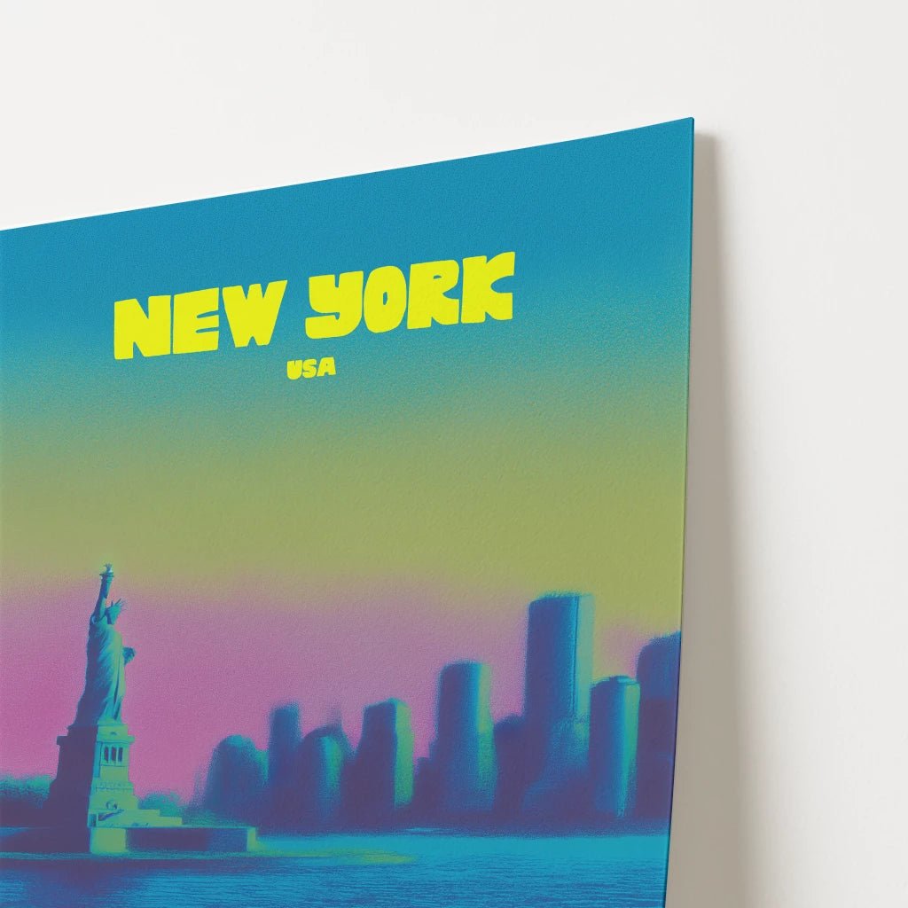 New York USA Statue Of Liberty Travel Poster - Postered