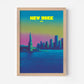 New York USA Statue Of Liberty Travel Poster - Postered