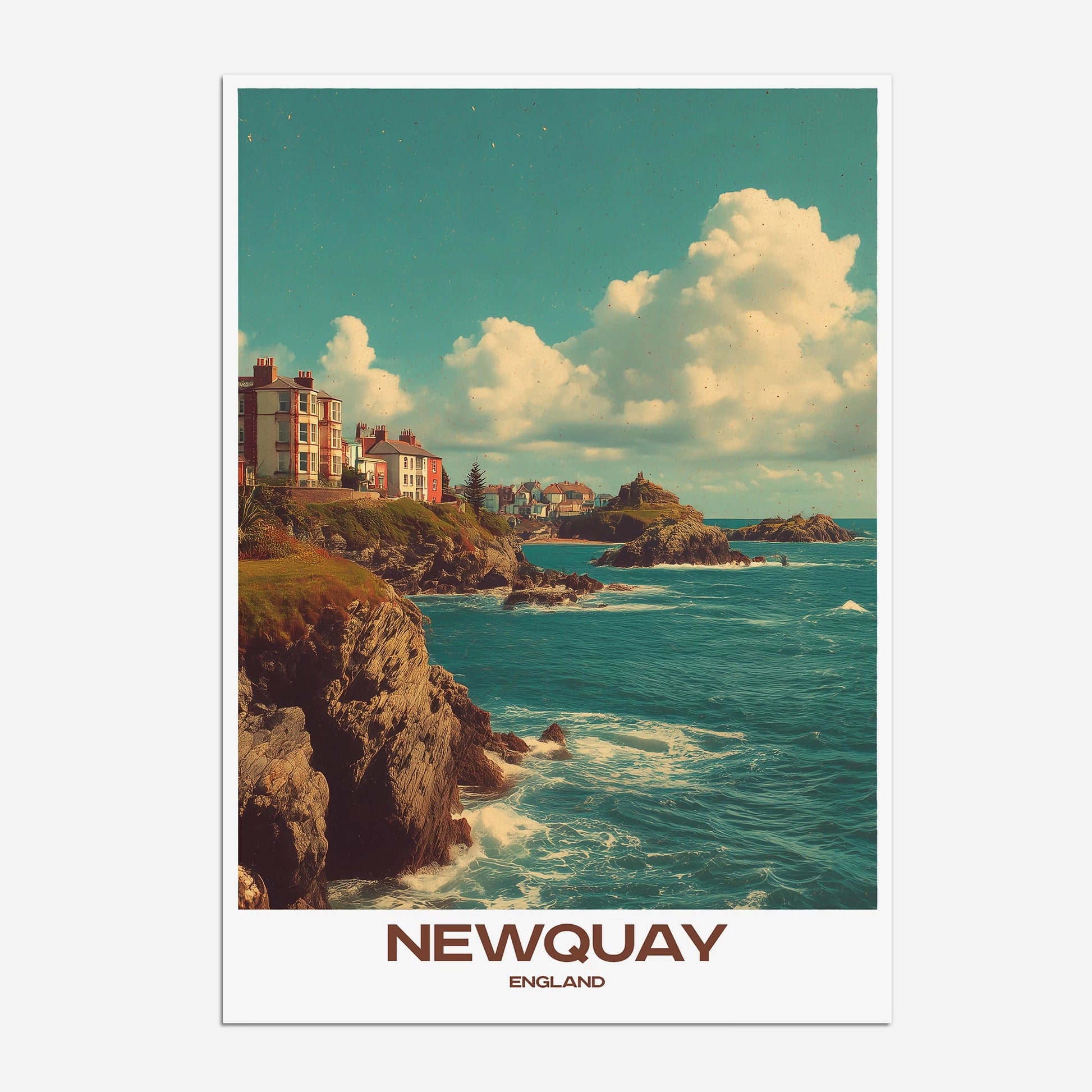 Newquay Cornwall England Europe Travel Poster - Postered