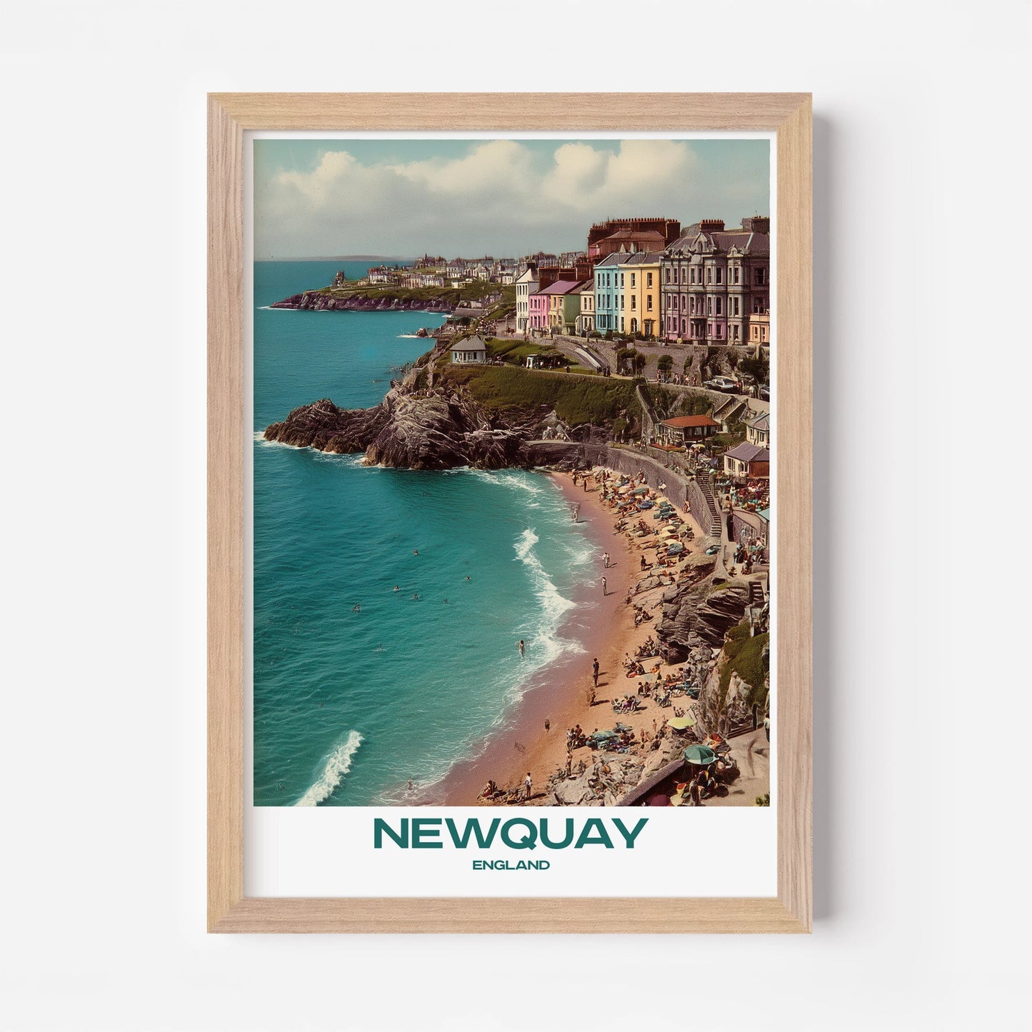 Newquay Cornwall England Europe Travel Poster - Postered