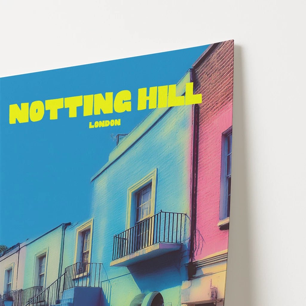Notting Hill London England Travel Poster - Postered