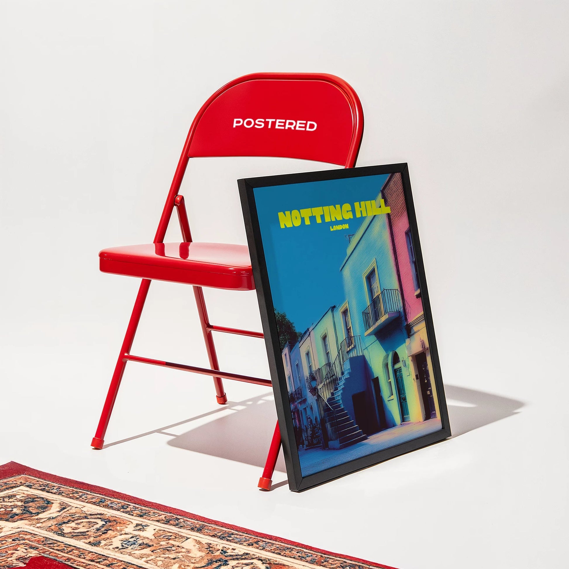 Notting Hill London England Travel Poster - Postered