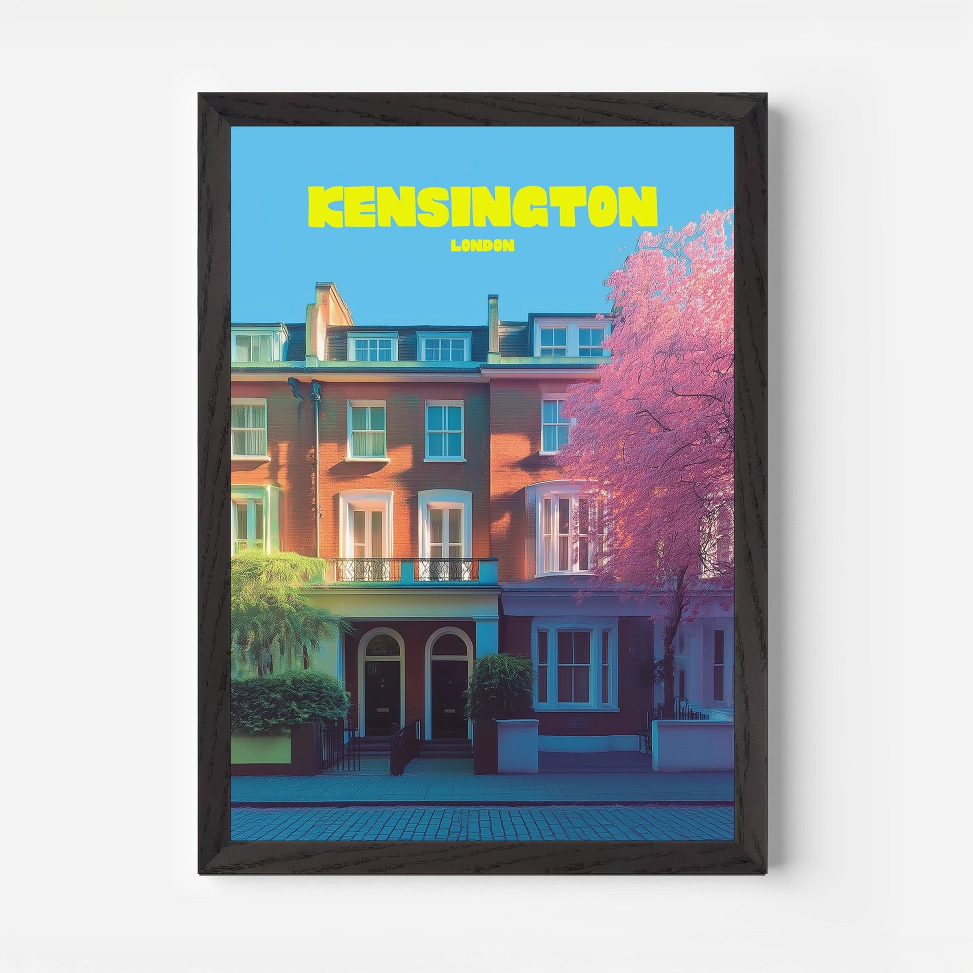 Notting Hill London England Travel Poster - Postered