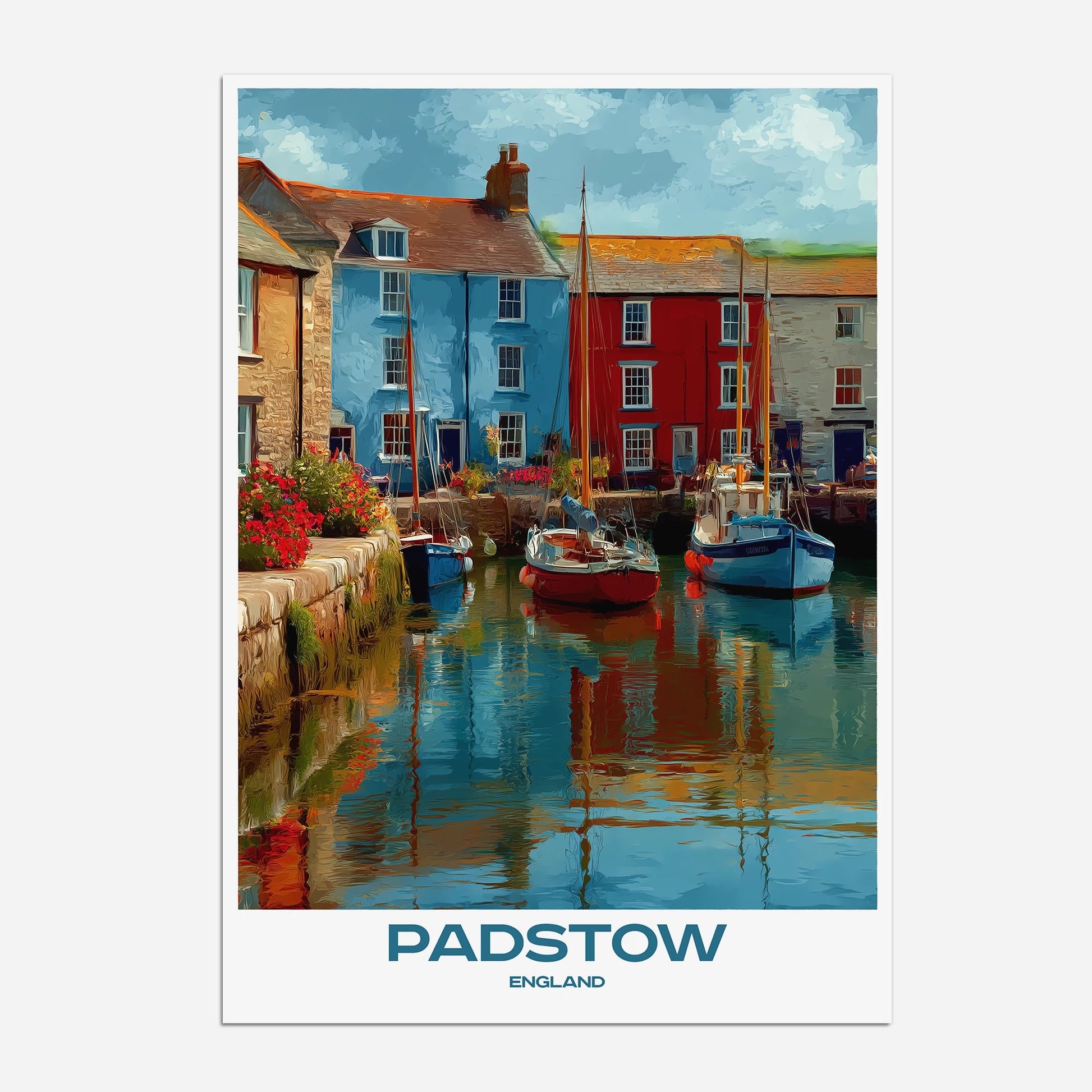 Padstow Cornwall England Europe Travel Poster - Postered