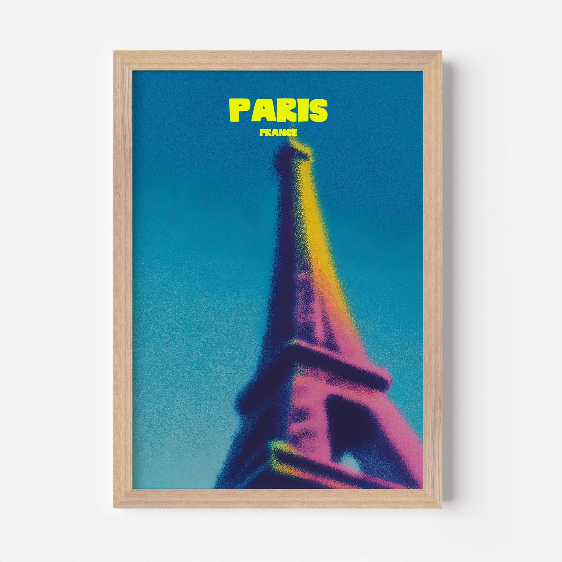 Paris France Eiffel Tower Travel Poster - Postered