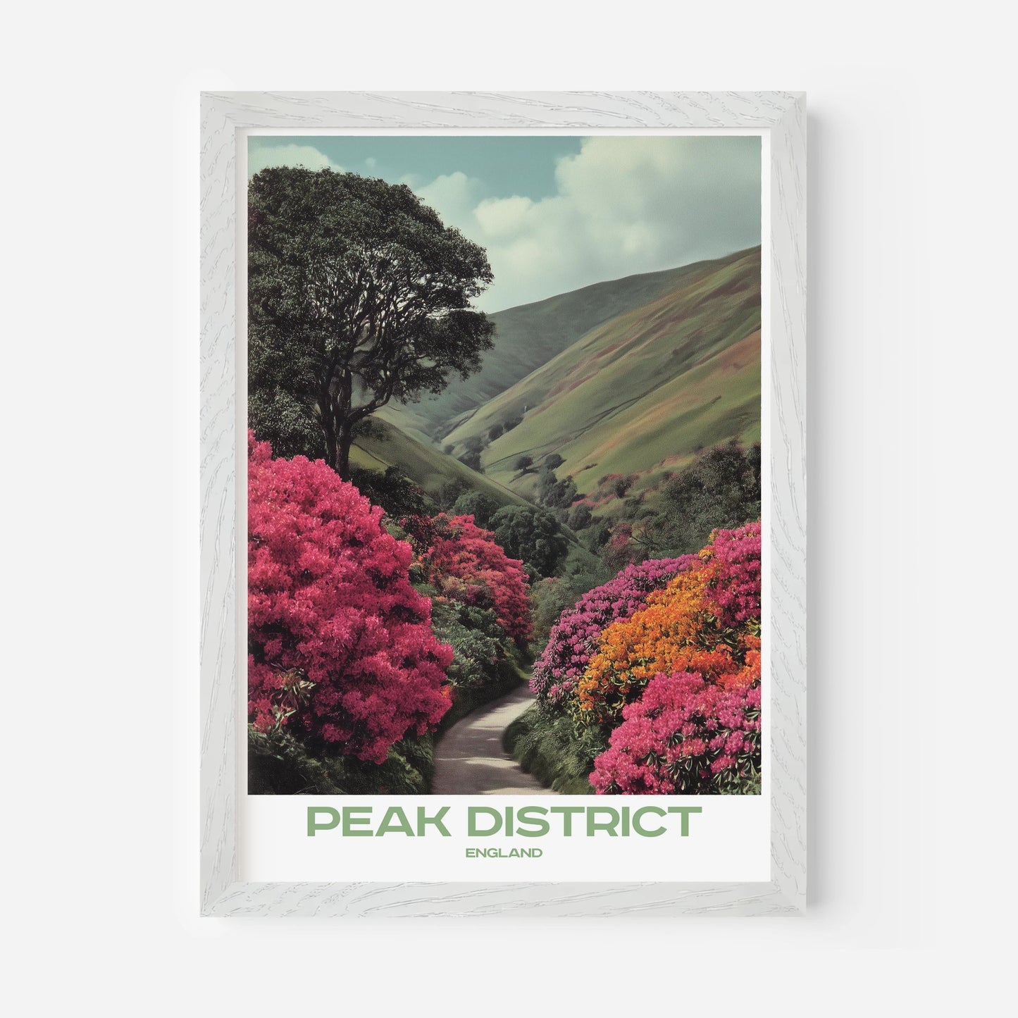 Peak District England Europe Travel Poster - Postered