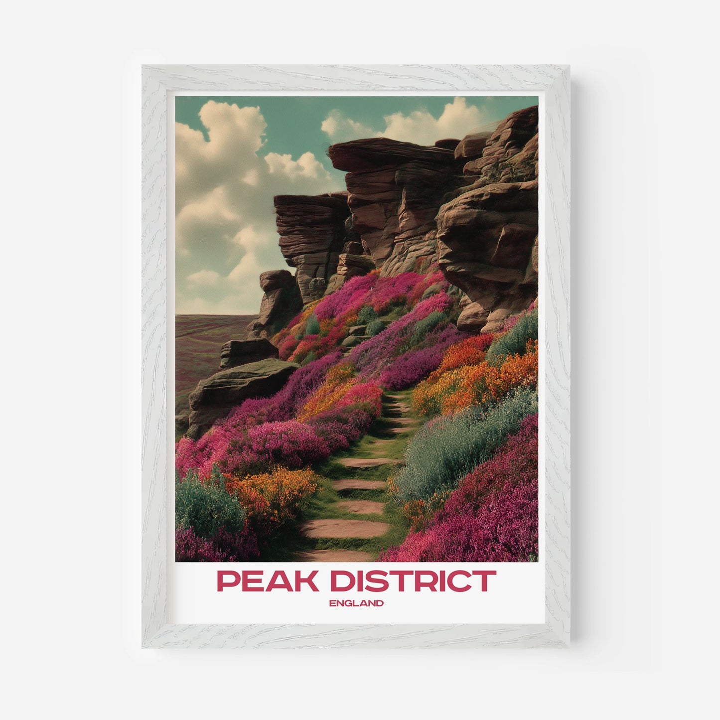Peak District England Europe Travel Poster - Postered