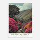 Peak District England Europe Travel Poster - Postered