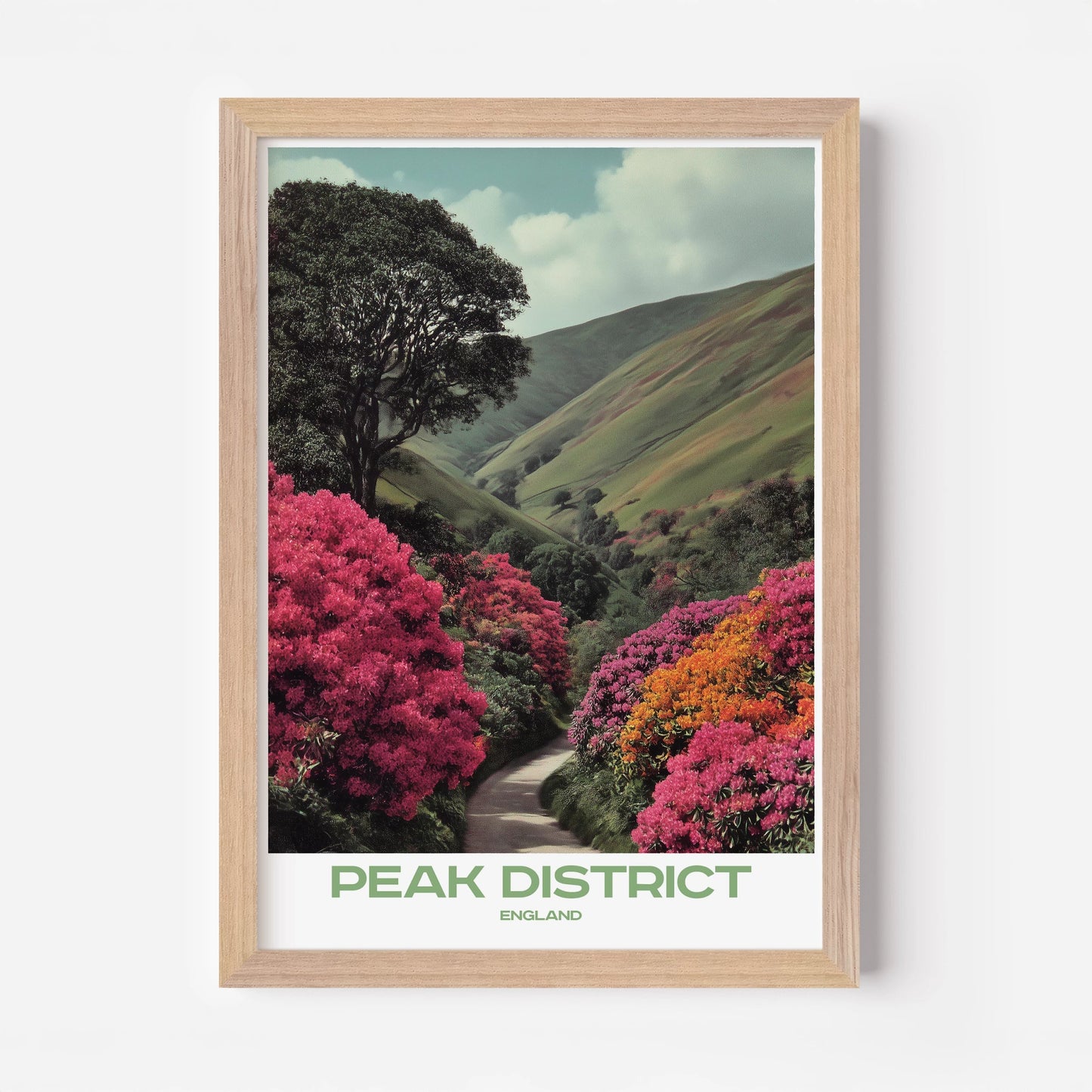Peak District England Europe Travel Poster - Postered