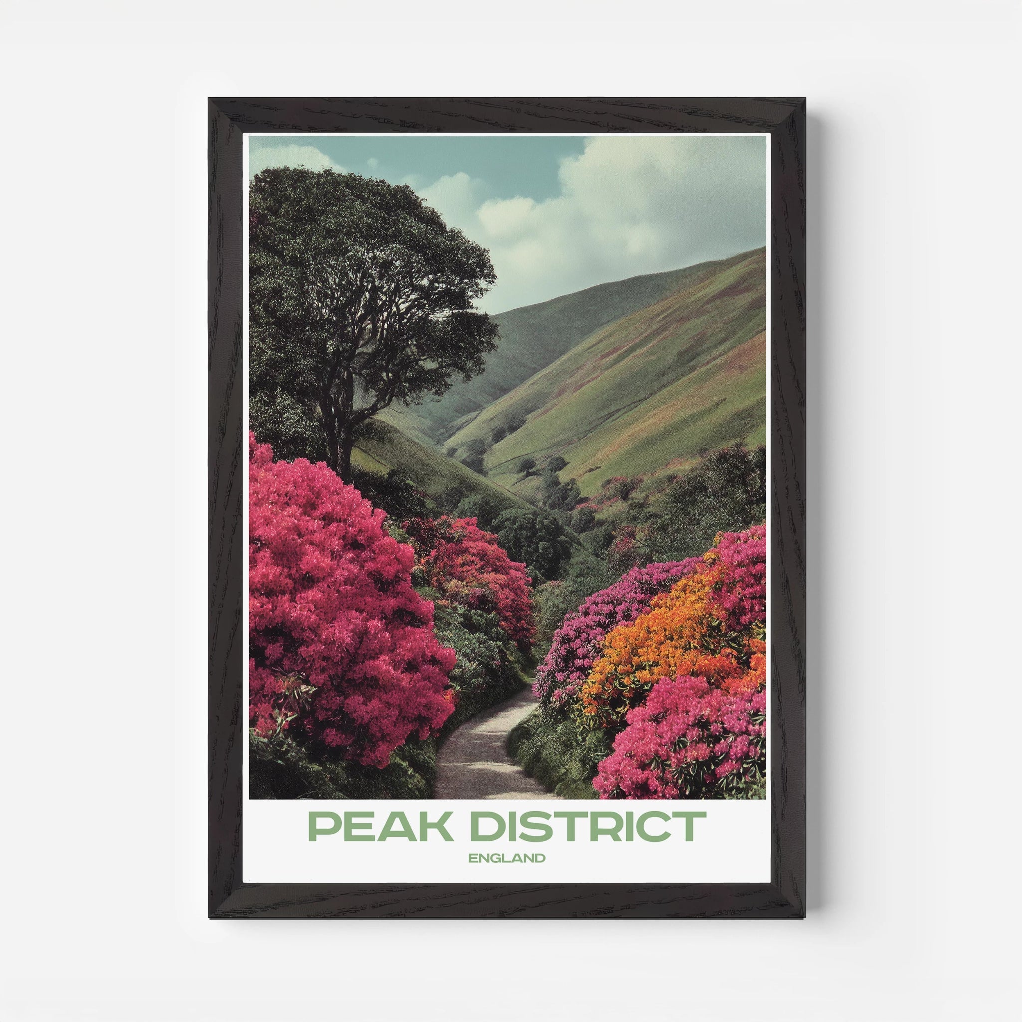 Peak District England Europe Travel Poster - Postered