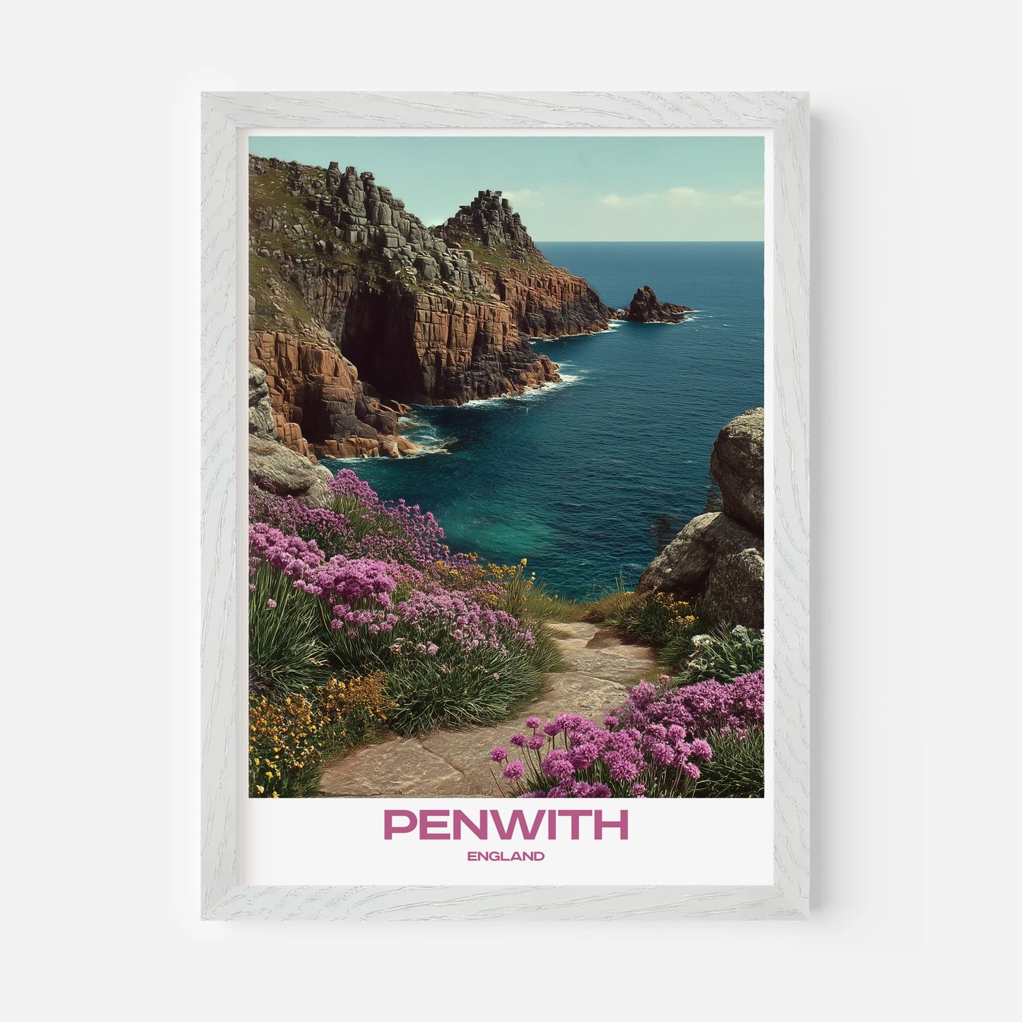 Penwith Cornwall England Europe Travel Poster - Postered