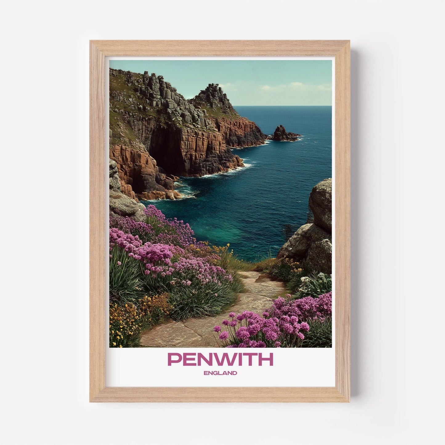 Penwith Cornwall England Europe Travel Poster - Postered
