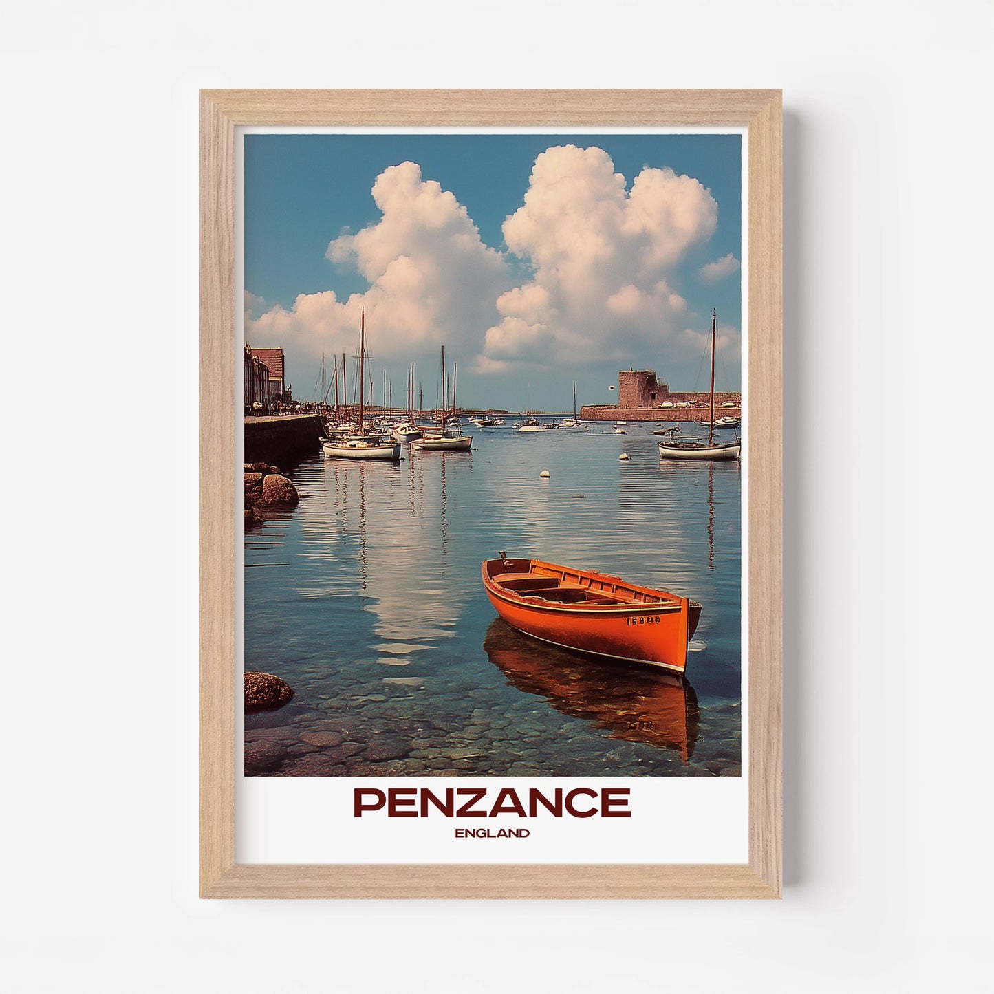 Penzance Cornwall England Europe Travel Poster - Postered