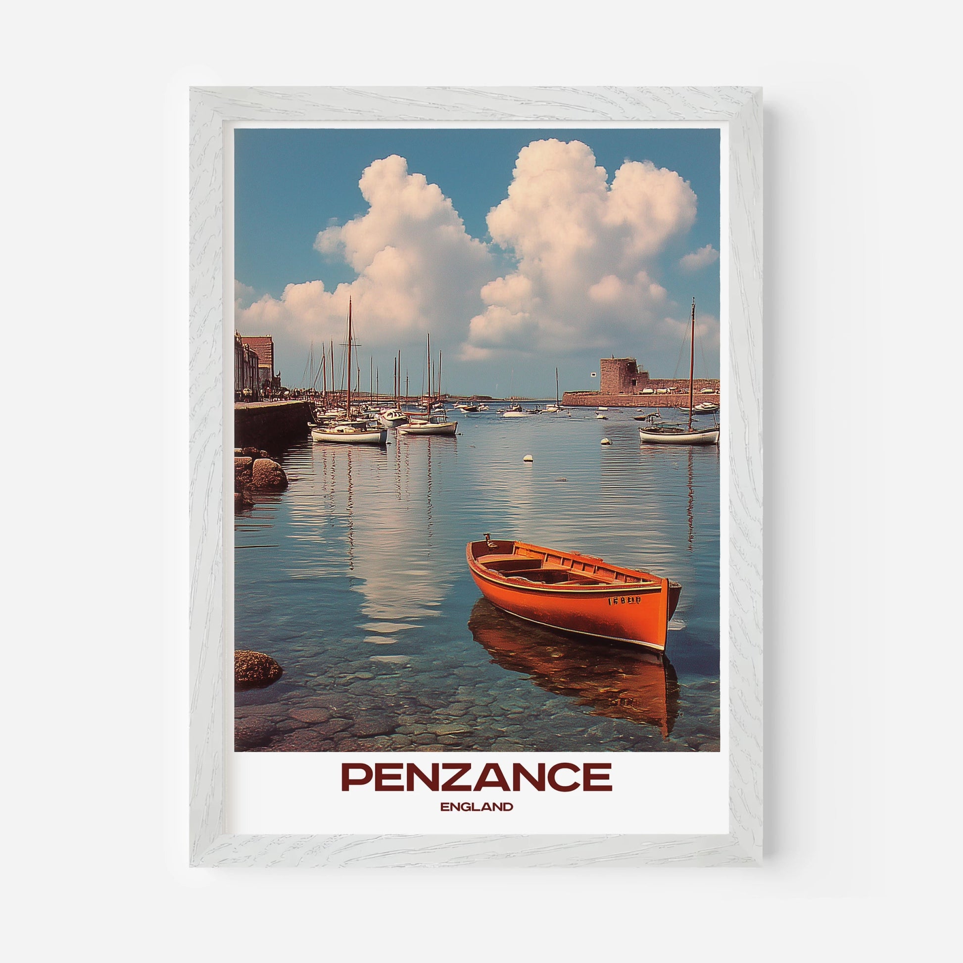 Penzance Cornwall England Europe Travel Poster - Postered