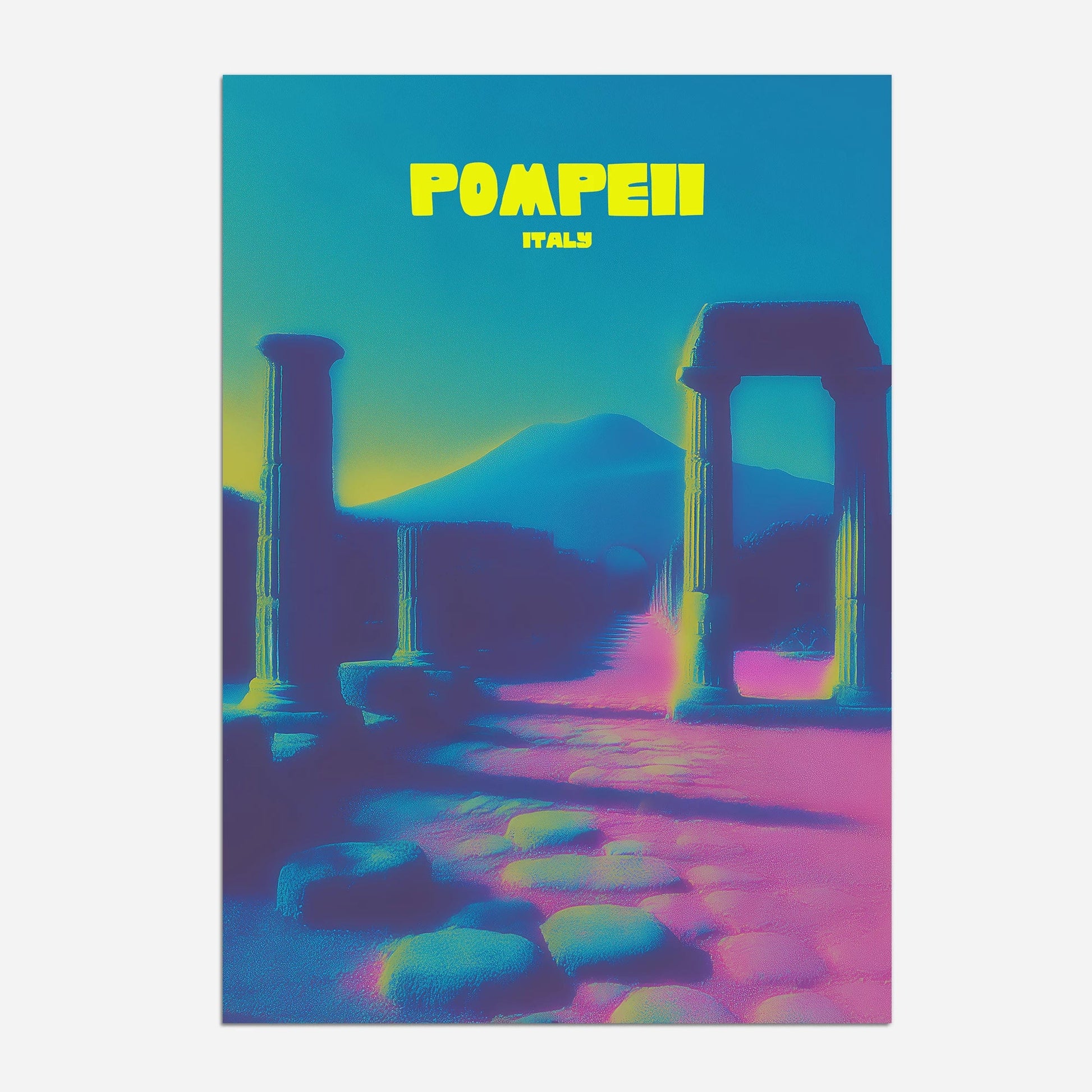 Pompeii Italy Travel Poster - Postered