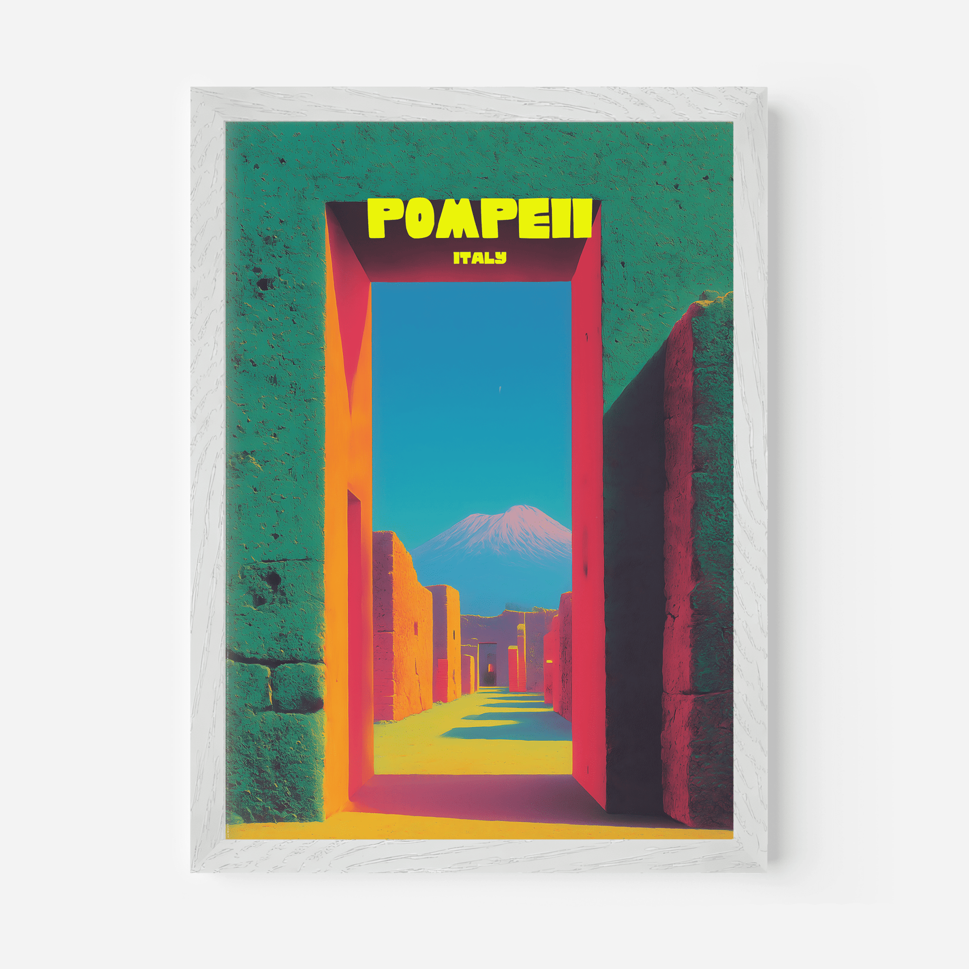 Pompeii Italy Travel Poster - Postered