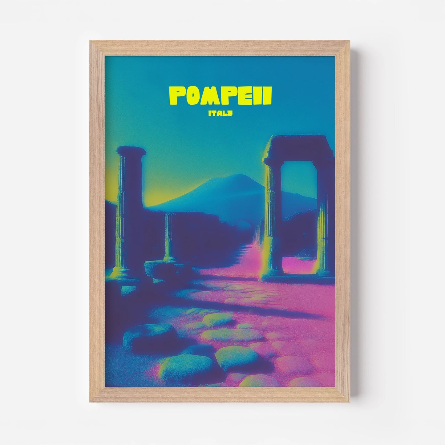 Pompeii Italy Travel Poster - Postered