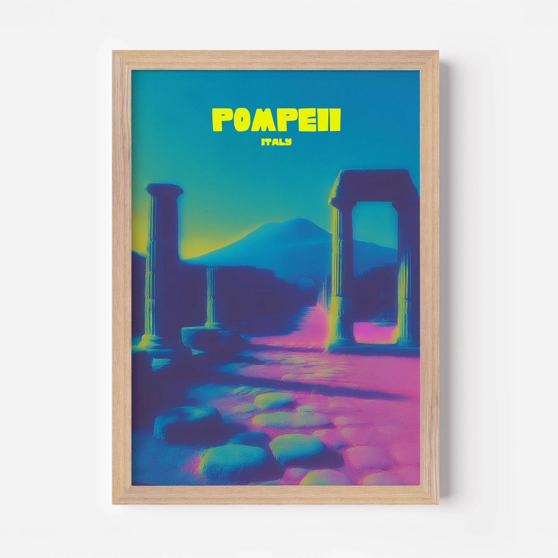 Pompeii Italy Travel Poster - Postered