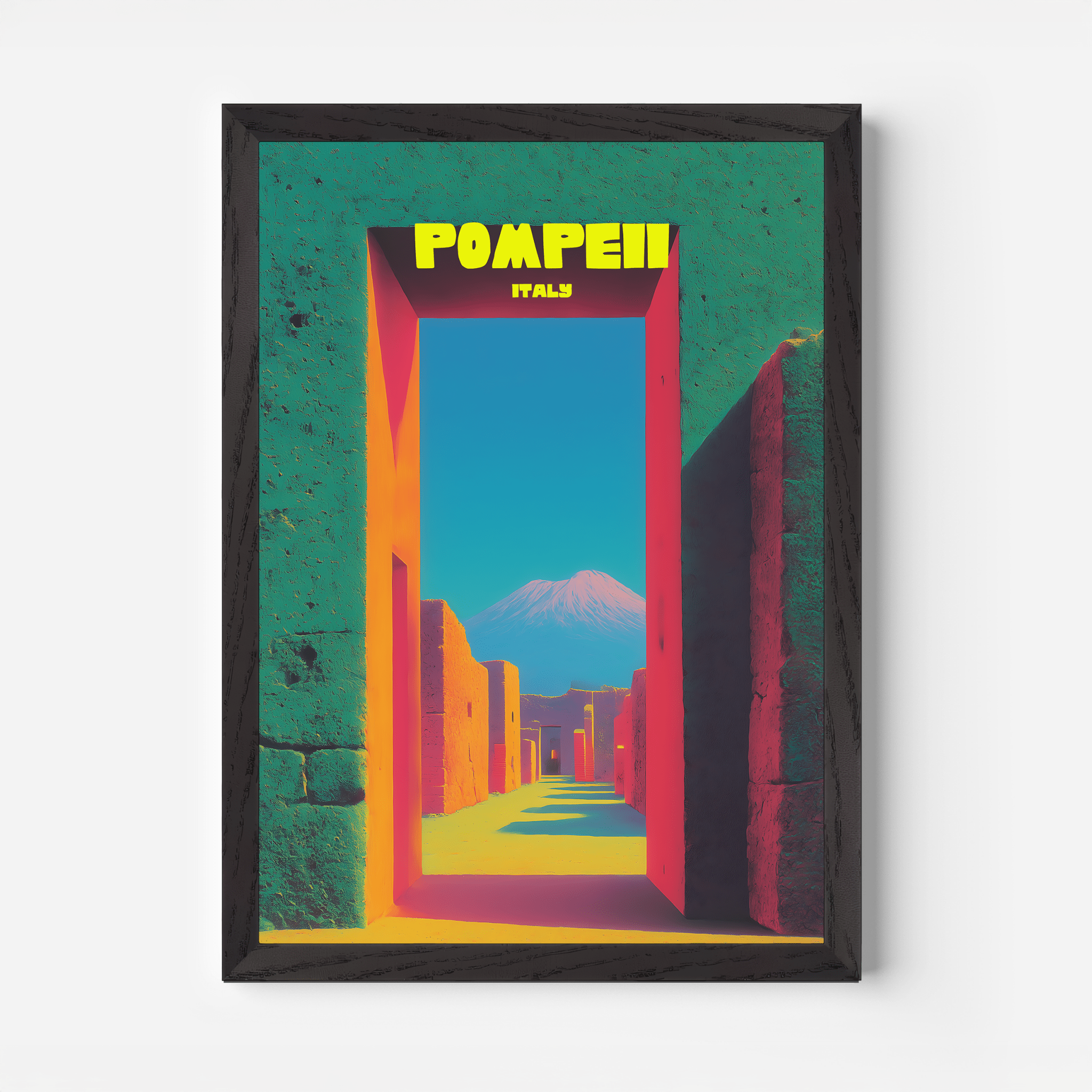Pompeii Italy Travel Poster - Postered